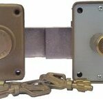 Jeu de verrous Pollux à bouton s'entrouvrant cylindre 40 mm